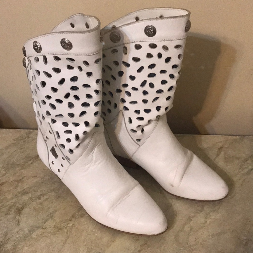 Vintage 80s leather Wild Pair summer boots 6